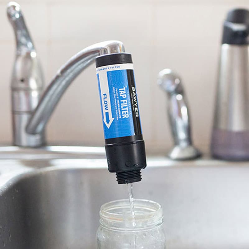 Water Tap Filter over a Kitchen Sink Faucet